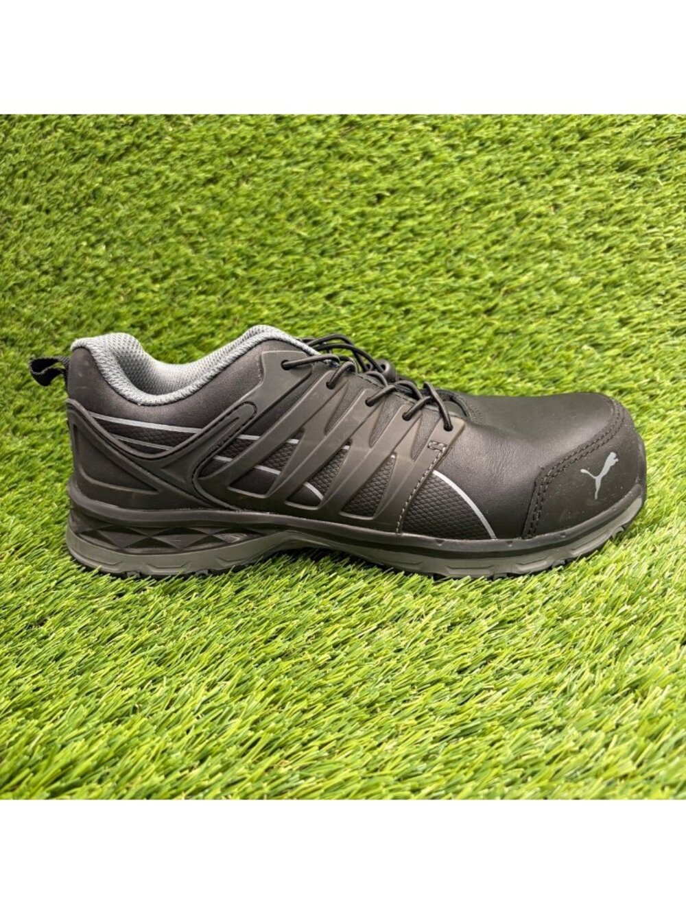 Puma Velocity 2.0 Womens Size 8.5 Black Composite Toe Leather Safety Work Shoes